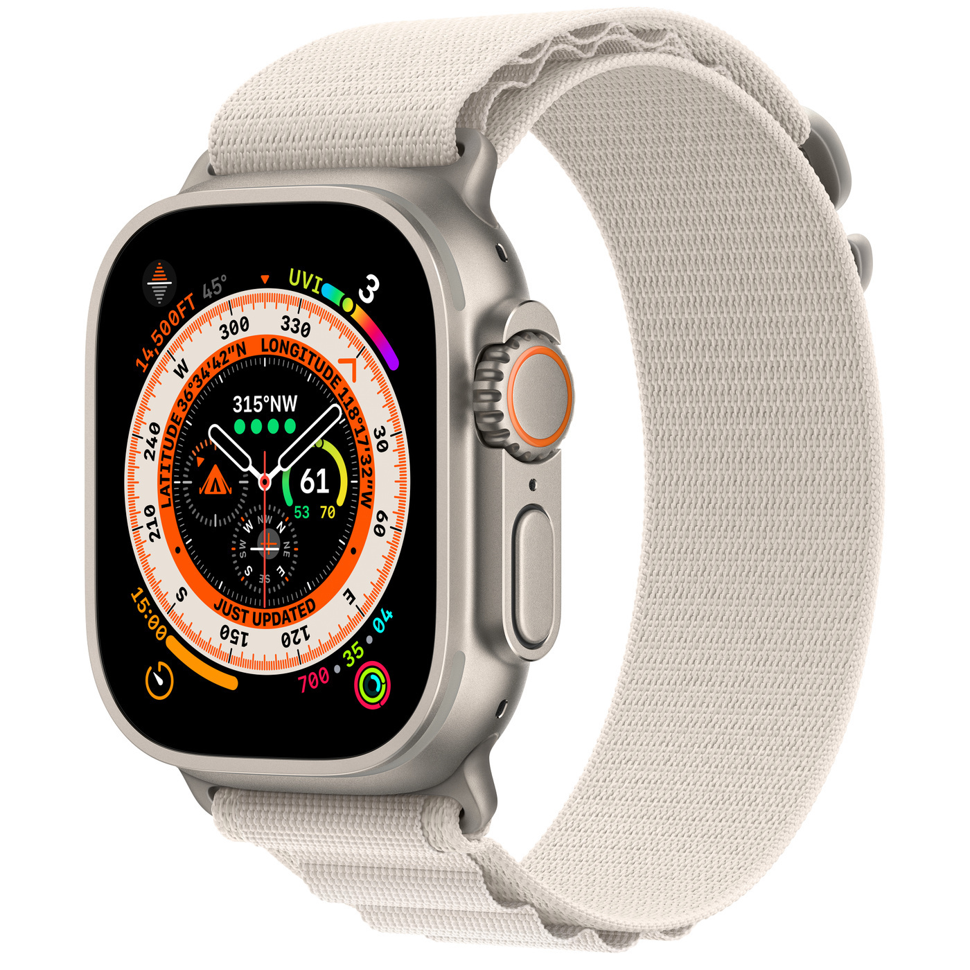 Умные часы Apple Watch Ultra 49mm Titanium Alpine Loop Зеленый