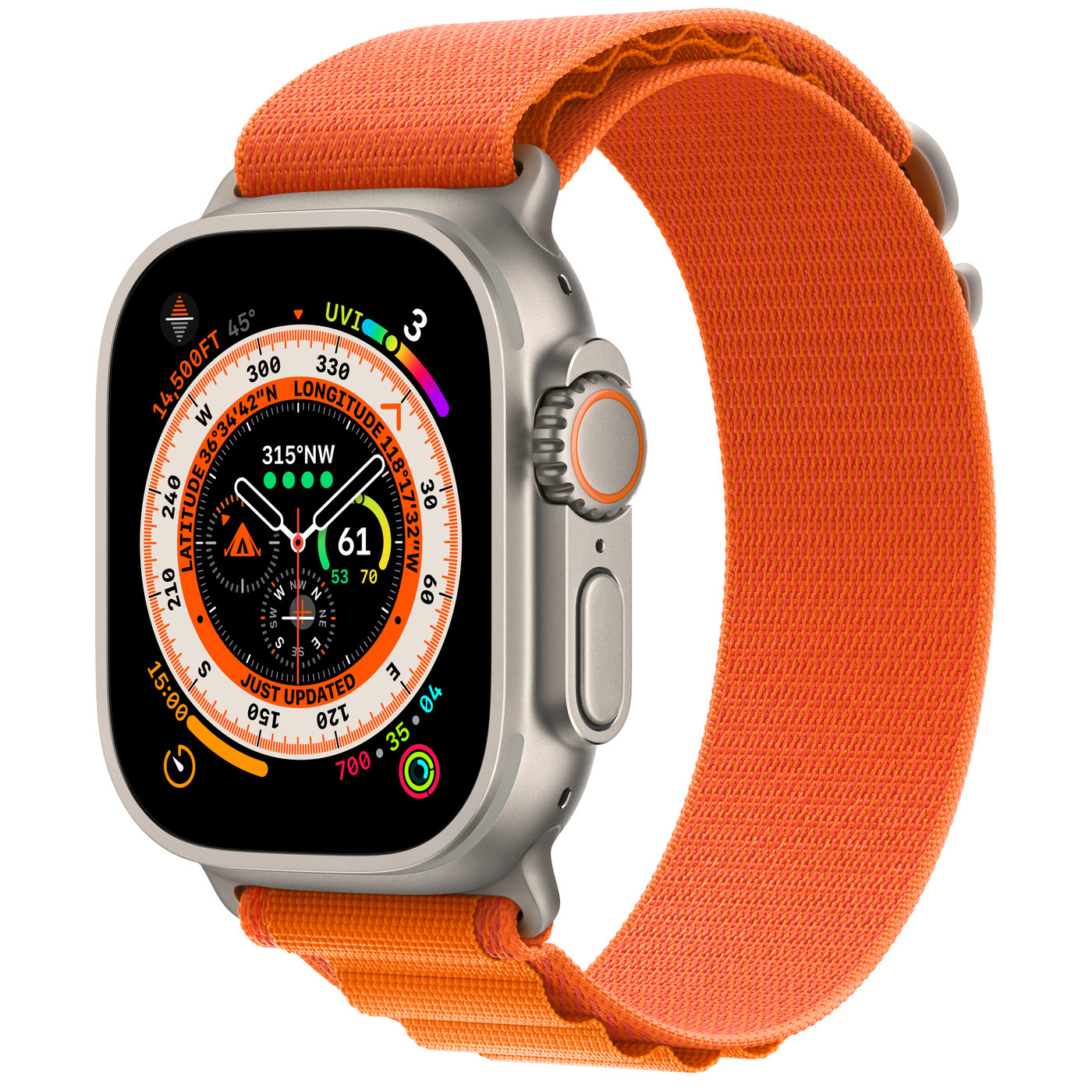 Умные часы Apple Watch Ultra 49mm Titanium Alpine Loop Оранжевый