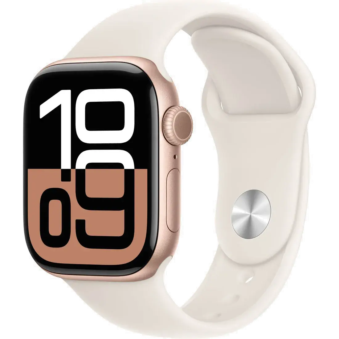 Умные часы Apple Watch Series 10 42 мм Aluminum Sport Розовое золото / Сияющая звезда